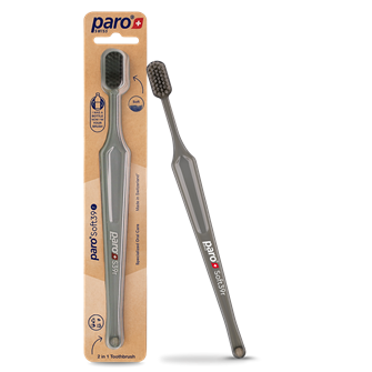 paro® Soft 39 r - Zahnbürste, soft, 5-reihig, R-PET, r-grey