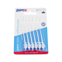 paro® slider refill-brushes XS,12 Blister à 6 Stk.