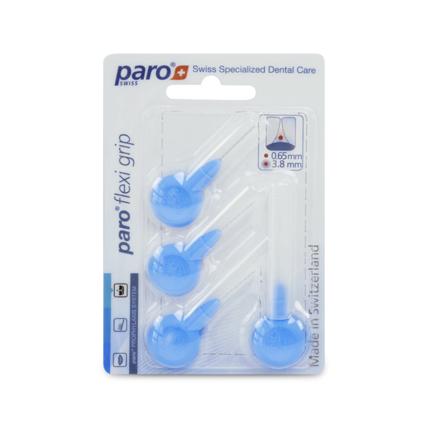 paro&#174; Flexi-Grip, hellblau, fein, &#216; 3.8 mm,12 Blister &#224; 4 Stk.