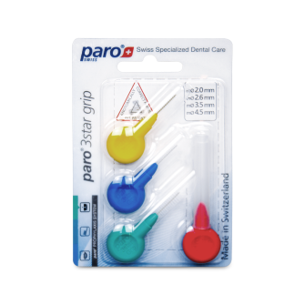 paro® 3STAR-GRIP, assortiert,12 Blister à 4 Stk.