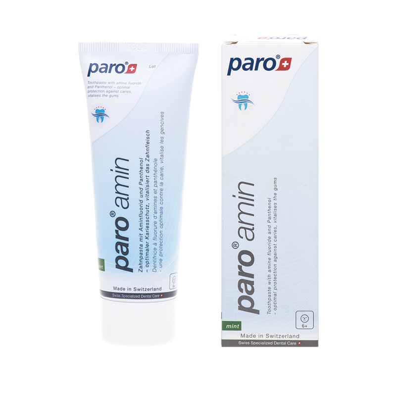 paro® amin Zahnpasta, 75 ml,Packung à 12 Tuben